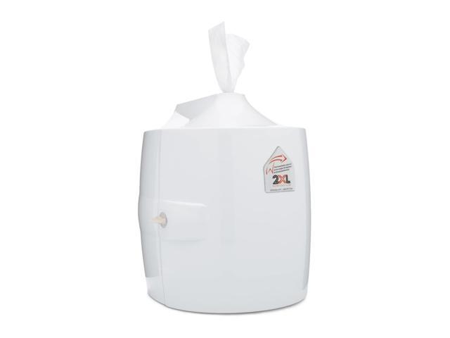 2XL Contemporary Wall Mount Wipe Dispenser 11 x 11 x 13 White TXLL82