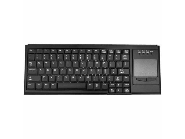 Tg3 Electronics Small Form Factor 83-Key Wired USB Keyboard with Touchpad Mouse