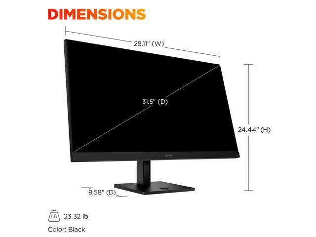 HP OMEN - 31.5" IPS UHD 144Hz FreeSync and G-SYNC Compatible Smart Gaming Monitor with Adjustable Height (DisplayPort, HDMI) - Black - image 6