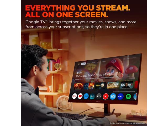 HP OMEN - 31.5" IPS UHD 144Hz FreeSync and G-SYNC Compatible Smart Gaming Monitor with Adjustable Height (DisplayPort, HDMI) - Black - image 5