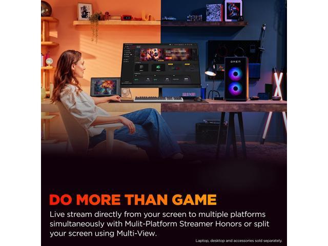 HP OMEN - 31.5" IPS UHD 144Hz FreeSync and G-SYNC Compatible Smart Gaming Monitor with Adjustable Height (DisplayPort, HDMI) - Black - image 7