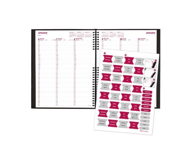 Brownline CoilPro Weekly Appointment Book 11 x 8.5 Black 2026 CB950CBLK