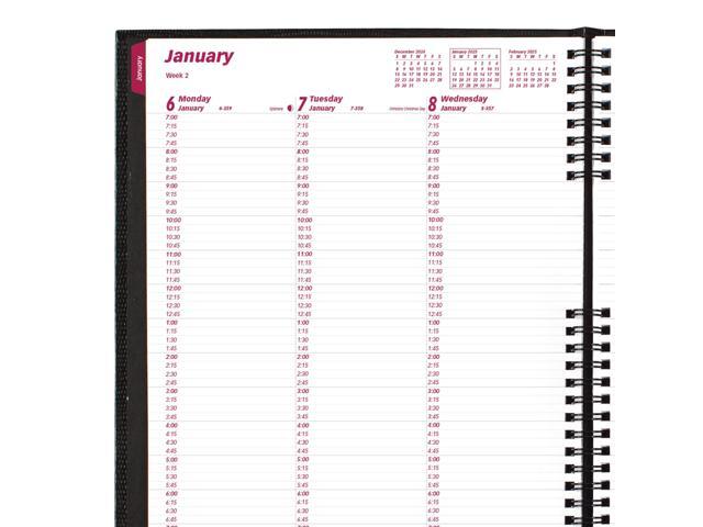 Brownline CoilPro Weekly Appointment Book 11 x 8.5 Black 2026 CB950CBLK