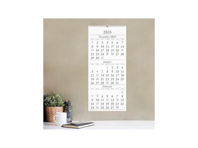 At-A-Glance Three-Month Reference Wall Calendar 12x27 2026 SW11528