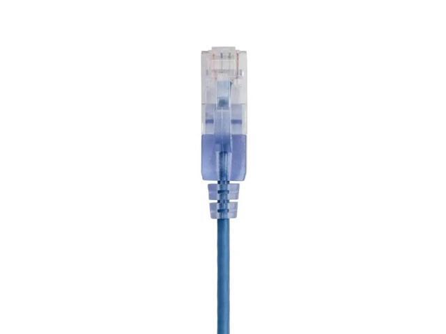 Monoprice Cat6A Patch Ethernet Cable - 5 Feet - Blue UTP, 30AWG, 10G, Pure Bare Copper, Snagless RJ45, For Computer Networking Cable, LAN, Modem,...
