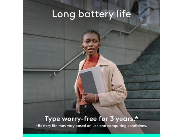 Logitech - Keys-To-Go 2 Slim Portable Bluetooth Keyboard for Tablet With Built-in Cover - Graphite - image 7