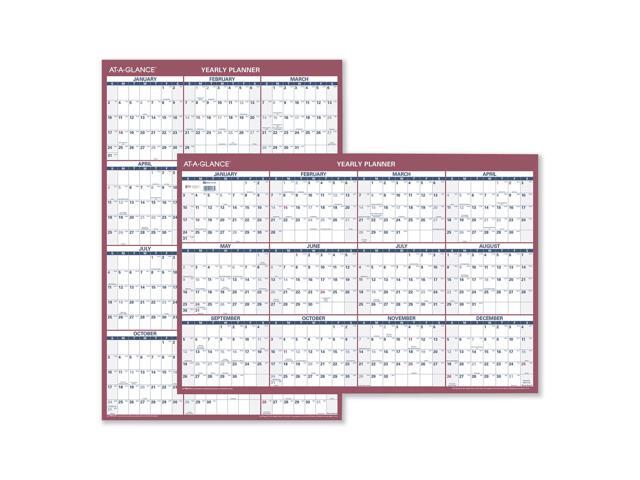 AT-A-GLANCE 2026 Vertical Horizontal Reversible Yearly Wall Calendar, Large, 24' x 36'