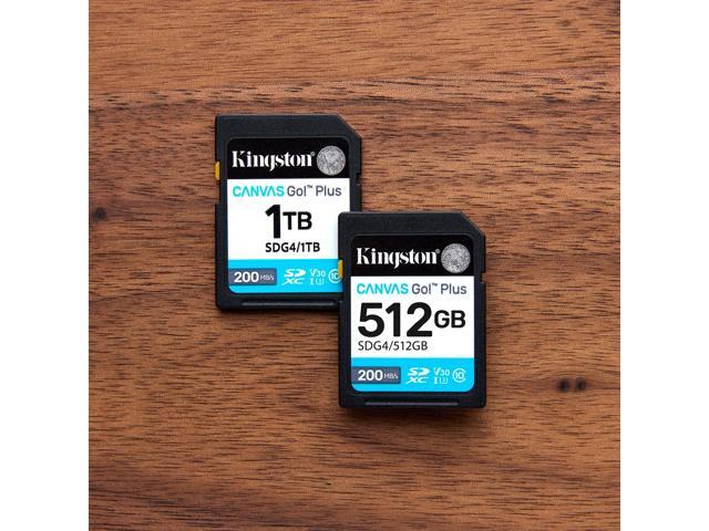 Kingston Canvas Go! Plus 512 GB Class 10/UHS-I U3 V30 SDXC SDG4512GB