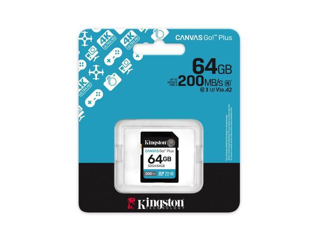 Kingston Canvas Go! Plus 64 GB Class 10/UHS-I U3 V30 SDXC 1 SDG464GB
