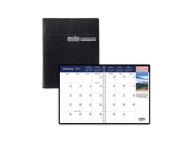 House of Doolittle Earthscapes Full-Color Monthly Planner 11x8.5 Black 2026