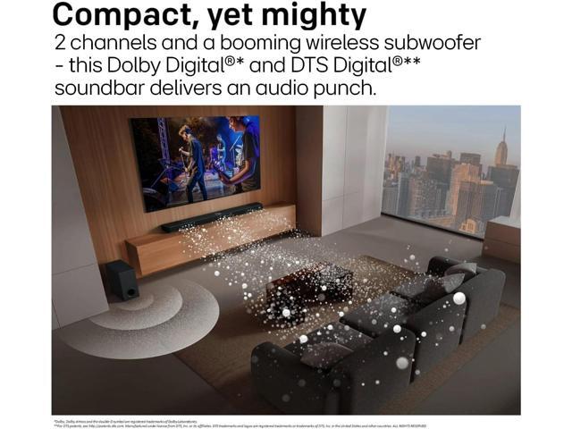 LG - 2.1-Channel S40T Soundbar with Wireless Subwoofer, Bluetooth Connectivity, Dolby Audio and WOW Orchestra - Black - image 4