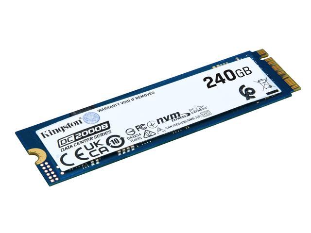 Kingston DC2000B 240 GB Solid State Boot Drive M.2 2280 Internal PCI Express NVMe PCI Express NVMe 4.0 x4 Server Data Center Device Supported 0.4...