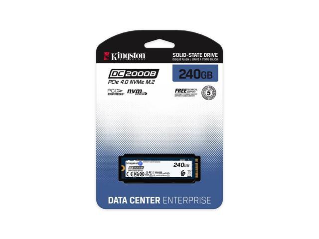 Kingston DC2000B 240 GB Solid State Boot Drive M.2 2280 Internal PCI Express NVMe PCI Express NVMe 4.0 x4 Server Data Center Device Supported 0.4...