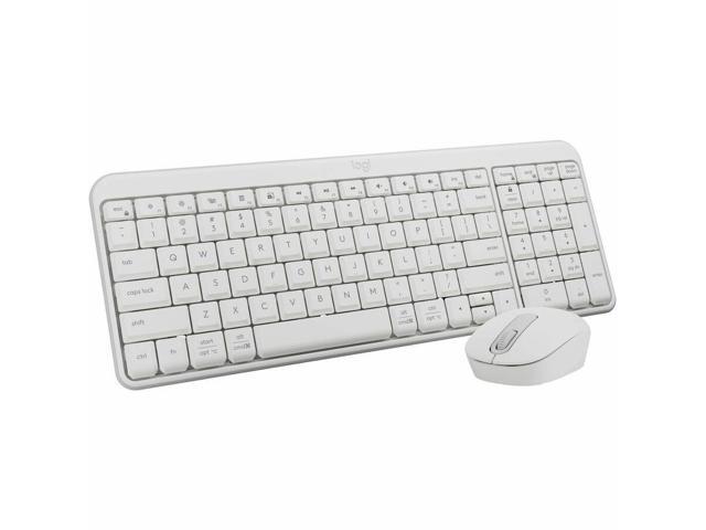 Logitech - MK250 Full-size Bluetooth Wireless Keyboard and Mouse Combo for Windows/MacOS with Fast & Easy Connectivity - Off-White - image 8