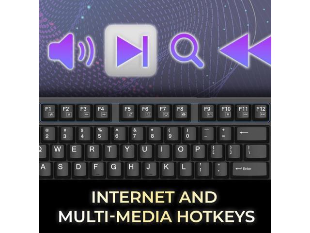 Adesso EasyTouch 670 Mechanical Keyboard with CoPilot AI Hotkey - Black - image 2