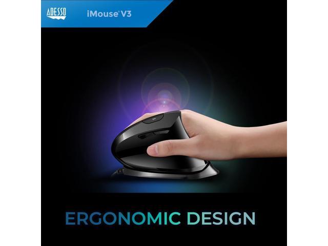 Adesso USB Adjustable Vertical Mouse - Black - image 3