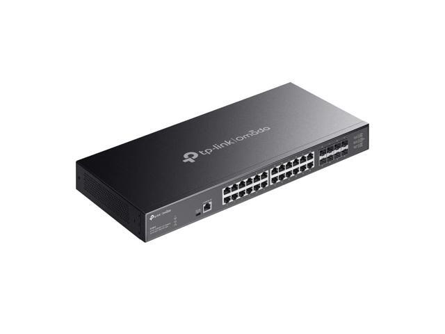 TP LINK Omada 24-Port 10GBASE-T L2+ Managed Switch with 8 10GE SFP+ Slots