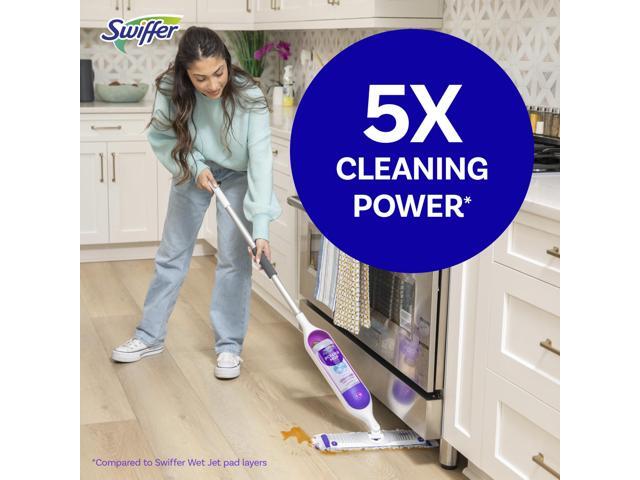 PowerMop Starter Kit 15.4 x 5.3 White/Purple Cloth Head 26' Silver Aluminum Handle 80714901