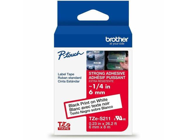 Brother P-touch Extra-Strength TZe Tape Cartridge - - DiameterCartridge - White - Water Resistant - Laminated - Strong, Durable, Customizable, Long...