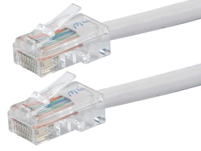 Monoprice Cat6 Ethernet Patch Cable - 3 Feet - White Network Internet Cord - RJ45, Stranded, 550Mhz, UTP, Pure Bare Copper Wire, 24AWG - Zeroboot...