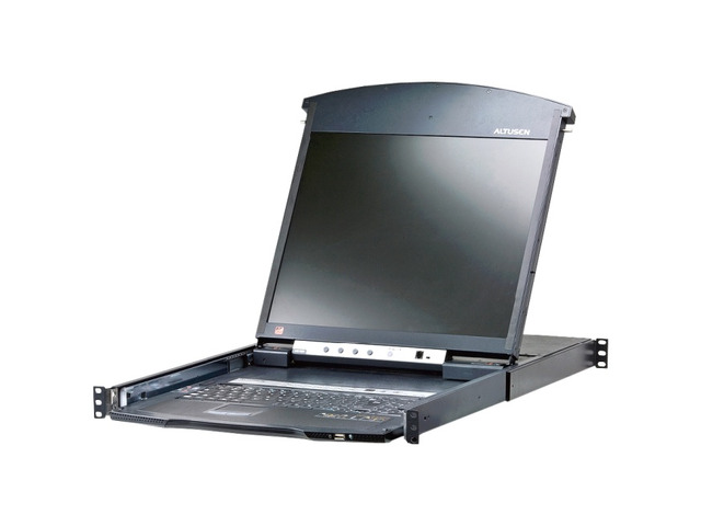 Aten KL1508AIM 8-Port 17in. Dual Rail CAT5 LCD KVM over IP Switch