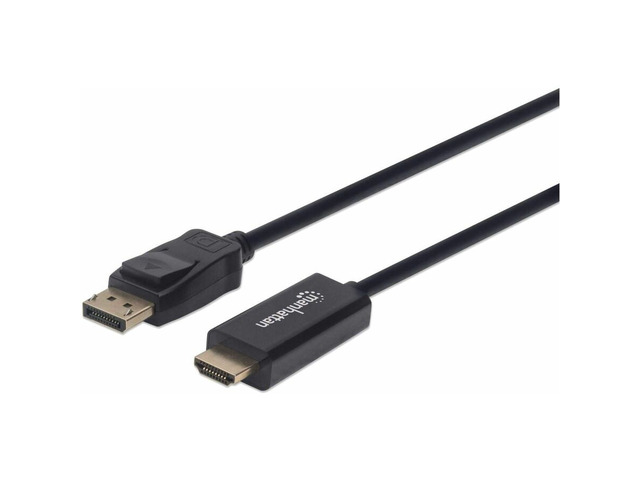 Manhattan 153201 4K @ 60 Hz DisplayPort to HDMI Cable (6-Foot)