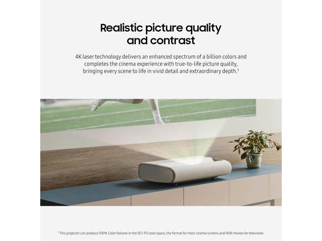 Samsung - 120” Class LPU7D The Premiere 7 Laser Projector 4K UHD Smart TV - Warm White - image 10