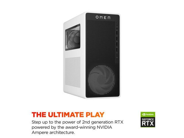 HP - OMEN 16L Gaming Desktop TG03-0010 - AMD Ryzen 5 8400F - 8GB DDR5 - 512GB SSD - NVIDIA GeForce RTX 3050 8GB GDDR6 - White - image 5