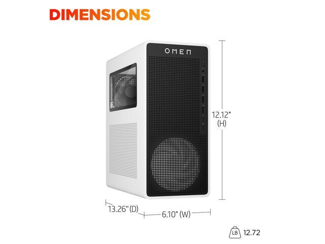 HP - OMEN 16L Gaming Desktop TG03-0010 - AMD Ryzen 5 8400F - 8GB DDR5 - 512GB SSD - NVIDIA GeForce RTX 3050 8GB GDDR6 - White - image 7