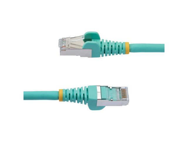 StarTech 15ft CAT6a Snagless S/FTP Ethernet Cable Aqua NLAQ15FCAT6APATCH