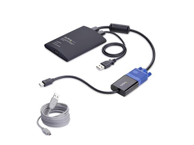 StarTech Portable Laptop Crash Cart Adapter USB/VGA/Mini DisplayPort KVM Console File Transfer/Video Capture TAA