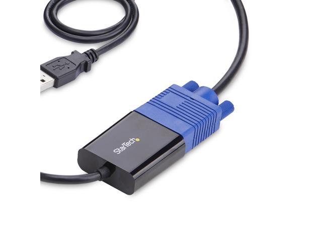 StarTech Portable Laptop Crash Cart Adapter USB/VGA/Mini DisplayPort KVM Console File Transfer/Video Capture TAA