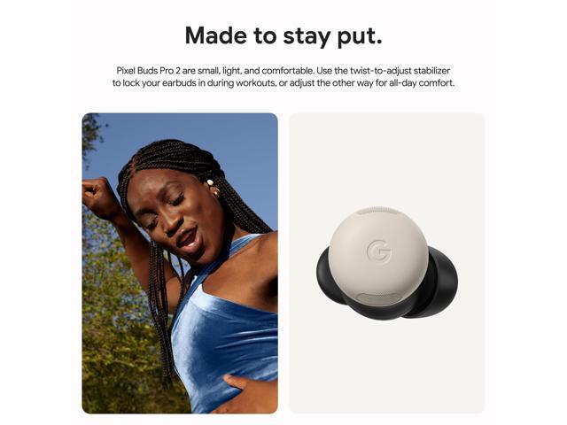 Google - Pixel Buds Pro 2 - Wireless Earbuds with Active Noise Cancellation – Bluetooth Headphones - Porcelain - image 4