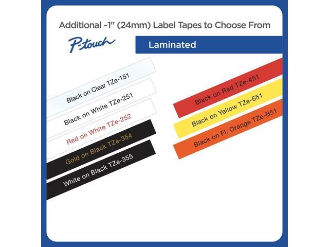 Brother Genuine TZe151~1' Black Print on Clear Label Tape
