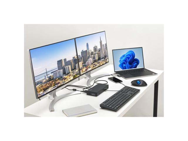 Kensington SD4781P USB-C & USB-A DisplayLink Docking Station, Dual 4K Display, 2xHDMI, 2xDisplayPort, with 100W Power Delivery, for Mac...