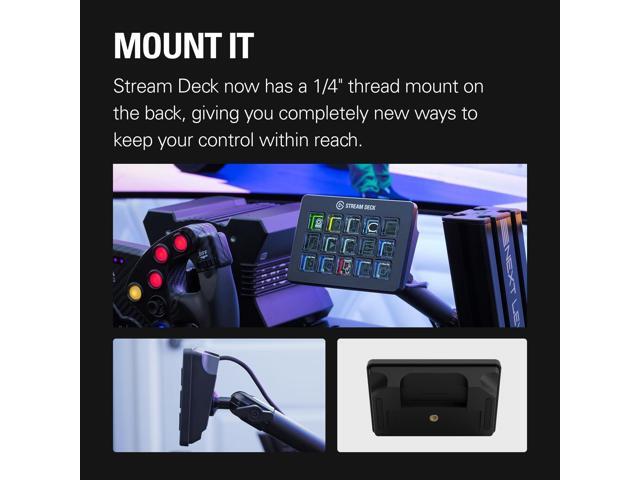 Elgato - Stream Deck Scissor Keys - Cable Connectivity - USB 2.0 Type C Interface - 15 Key(s) - Windows 10 x64, Mac OS - Jet Black - image 5