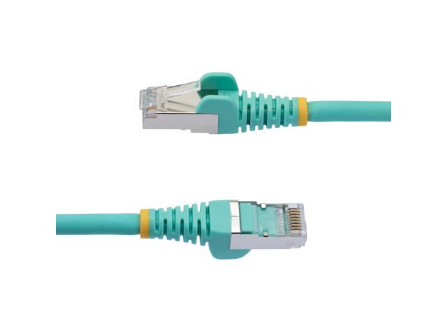 StarTech 30ft CAT6a Snagless S/FTP Ethernet Cable Aqua NLAQ30FCAT6APATCH