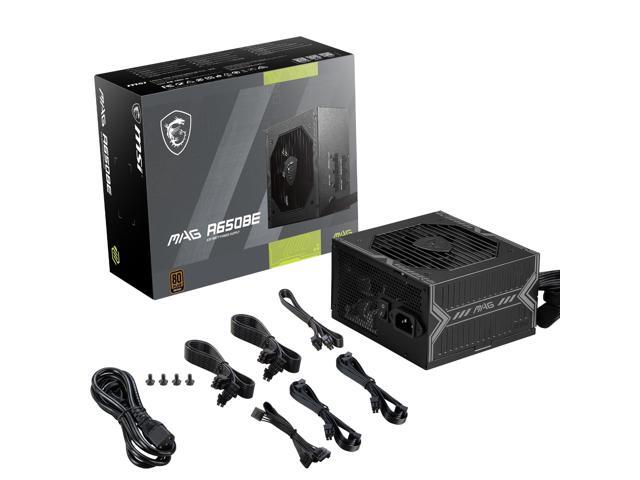 MSI - MAG A650BE 650W Non-Modular 80 Plus Bronze Power Supply - Black - image 10