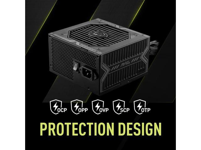 MSI - MAG A650BE 650W Non-Modular 80 Plus Bronze Power Supply - Black - image 12