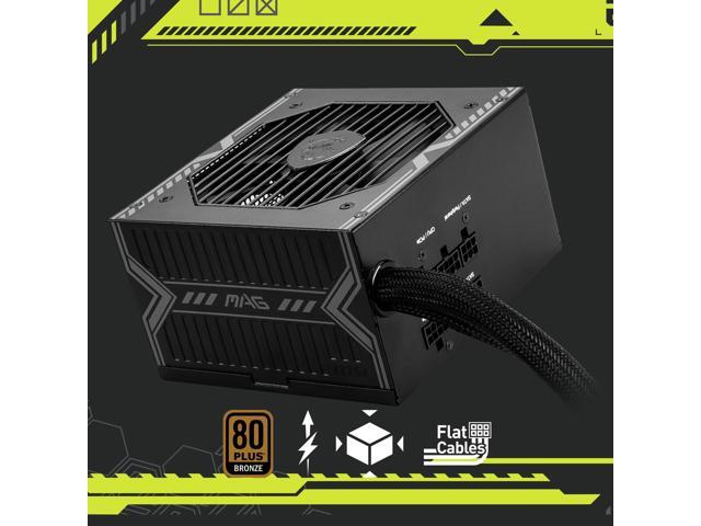 MSI - MAG A650BE 650W Non-Modular 80 Plus Bronze Power Supply - Black - image 9