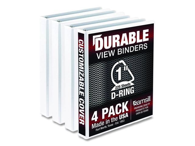 Durable 1' View D Ring White