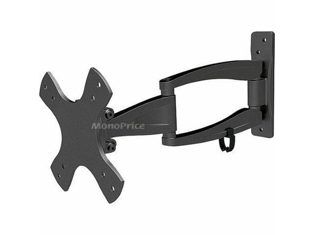 Monoprice Compact Full Motion Single-Stud TV Wall Mount Bracket for 13' to 37' TVs up to 44lbs, Max VESA 100x100, Works with Concrete, Brick, and...