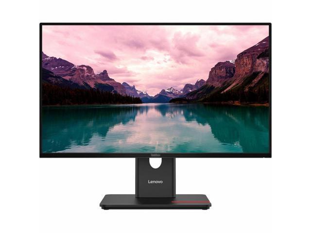 Lenovo - ThinkVision 23.8" IPS LED FHD 48hz - 120hz Monitor (HDMI, USB, DP, VGA) - Eclipse Black - image 12