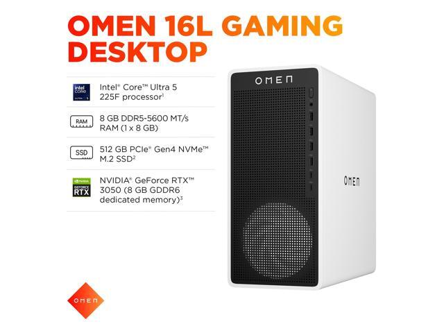 HP - OMEN 16L Gaming Desktop PC TG03-0110 - Intel Ultra 5 225F - 8 GB DDR5 - 512 GB SSD - GeForce RTX 3050 8 GB GDDR6 - White - image 3