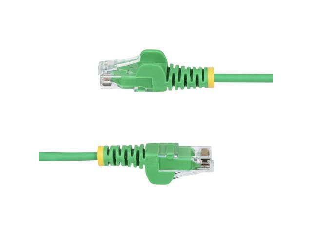 StarTech 50ft Green Slim CAT6 Ethernet Cable, Snagless, 100W PoE, UTP, LSZH, 28AWG Pure Bare Copper Wire, Slim RJ45 Network Patch Cord Model...