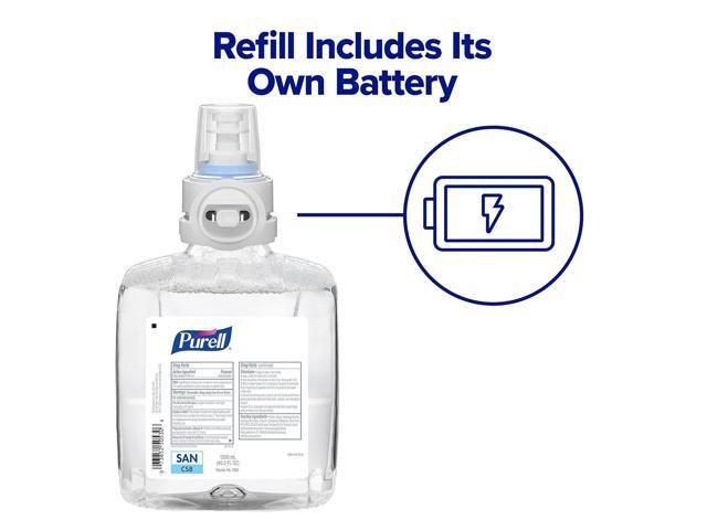 Purell CS8 Hand Sanitizer Floor Stand with Dispenser - 1,200 mL - 13.5 x 5 x 28.5 - Graphite 7418-DS