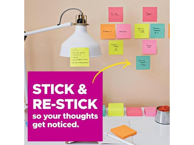3M Post-it Note Pads Summer Joy Colors 3x3 24 Pack 7100278446