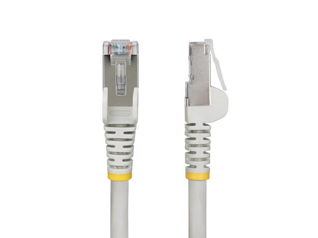 StarTech 100ft Gray CAT6a Ethernet Cable, Snagless RJ45, 10GbE, 100W PoE++, S/FTP, LSZH, 27AWG Pure Bare Copper Wire, 500MHz, Shielded Network...