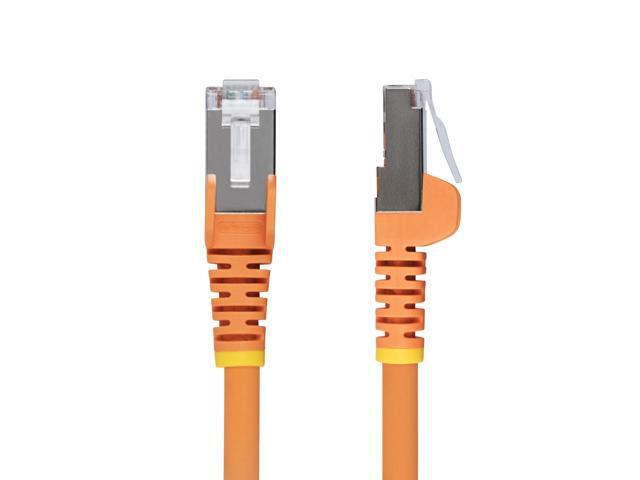 StarTech 50ft Orange CAT6a Ethernet Cable, Snagless RJ45, 10GbE, 100W PoE++, S/FTP, LSZH, 27AWG Pure Bare Copper Wire, 500MHz, Shielded Network...