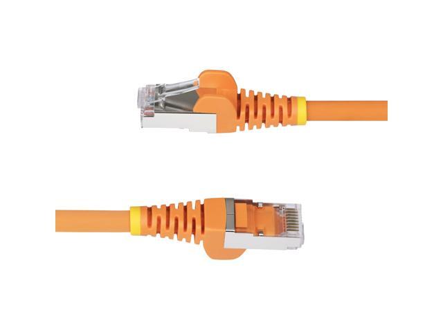 StarTech 50ft Orange CAT6a Ethernet Cable, Snagless RJ45, 10GbE, 100W PoE++, S/FTP, LSZH, 27AWG Pure Bare Copper Wire, 500MHz, Shielded Network...